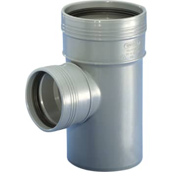 [186301075] Wavin 75 x 75 mm x 87,5° Grenrør afløb grå PP