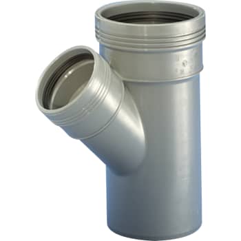 [186381040] Wavin 40 mm 45° grå PP-afløbsgrenrør