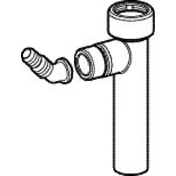 [188961000] 40 mm Mellemstykke med 1" slangeforskruning Geberit