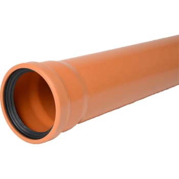 [191144100] Wavin 110 x 1000 mm PVC-kloakrør m/muffe, klasse S SN8, EN 13476
