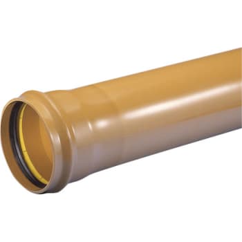 [191144320] Wavin 110 x 3000 mm PVC-kloakrør m/muffe, klasse S SN8, EN 1401