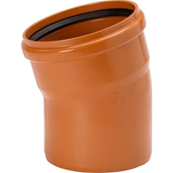 [191288005] Uponor 200 mm 15 gr. PVC-kloakbøjning