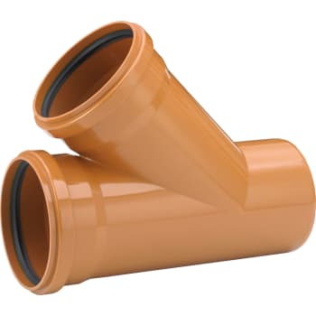 [191569005] Uponor 200 x 200 mm 45 gr. PVC-kloakgrenrør