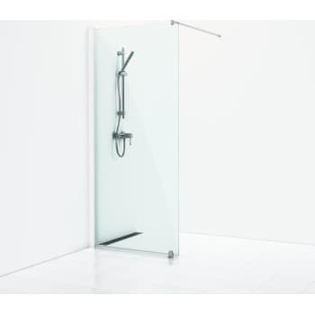 [675660300] Skoga Skærmvæg Fast 70 Hvid Mat/Klart glas