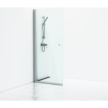 [675662550] Skoga brusedør Lige 87 Alu Mat/Klart glas