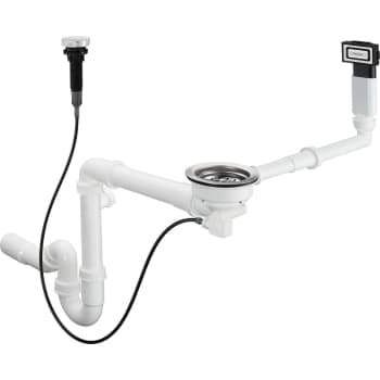 [686918451] hansgrohe D16-11 Automatisk af- og overløbssæt til granitvask