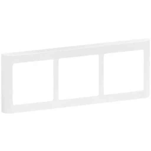 [1017056606] LK Fuga ramme SOFT 63 3x1m vandret - hvid