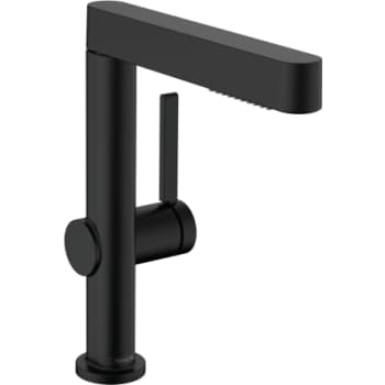 [701531301] Hansgrohe Finoris håndvaskarmatur 191mm m/udtræksbruser & push-open BV, mat sort