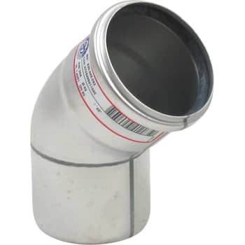 [160205082] Ø 82 mm x 45° Bøjning rustfri AISI304/EN1.4301 BLÜCHER