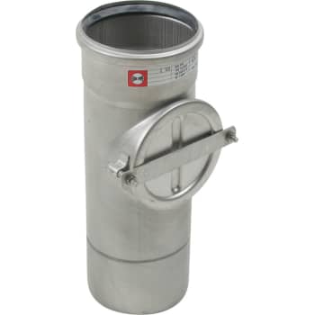 [160247410] 110 mm Rør med renseadgang syrefast AISI316L/EN1.4404 BLÜCHER