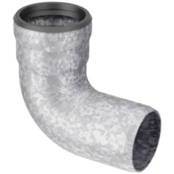 [161202000] 50 mm x 87° Bøjning afløb stål GM-X