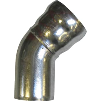 [161243000] 70 mm x 45° Bøjning afløb stål GM-X