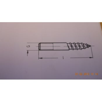 [162930100] M10 x 100 mm Gevindskruer til rørbærer GM-X