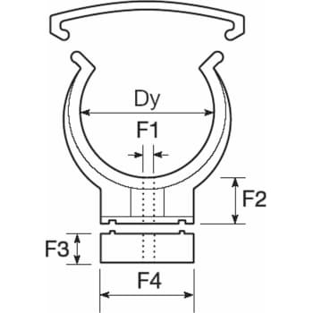 [176931350] Wavin Ø50mm klemring rørbærer, PP hvid