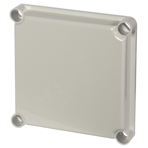 [8212007026] Fibox Grå Låg - 190x190x30 - 4 skruehuller