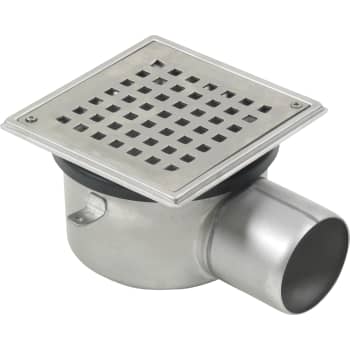 [153327113] BLÜCHER 75 mm afløbsskål til beton, uden studs, vandret, lav