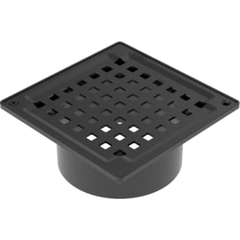 [153327810] OVERDEL SQUARE, Sort, Uden bærering, Beton, 145x145 mm, Stål