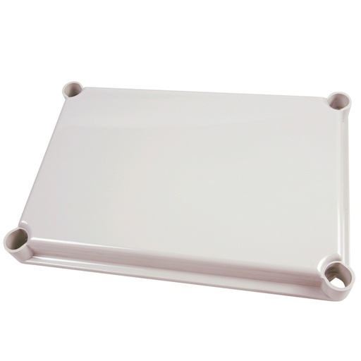 [8212007275] Fibox Grå Låg - 560x380x30 - 6 skruehuller