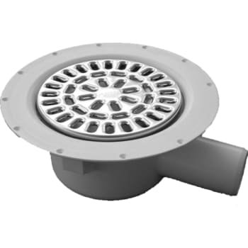 [153460542] Purus FREJA 50 mm afløbsskål t/vinyl, u/studs, vandret, rustfri