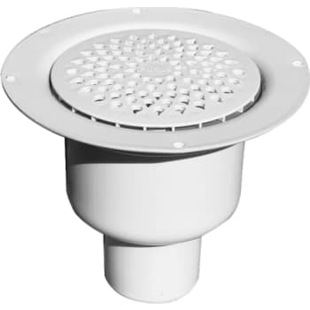 [153474113] Purus BRAGE 75 mm afløbsskål til vinyl, uden studs, lodret, hvid