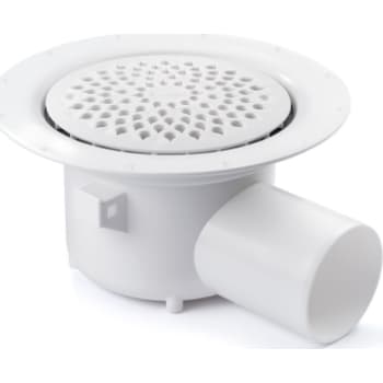 [153476013] Purus ODEN 75 mm afløbsskål til vinyl, uden studs, vandret, hvid