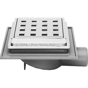 [153485932] Maxiflex 32 mm afløbsskål til beton, uden studs, vandret, lav