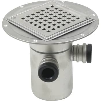 [153584316] BLÜCHER 110 mm afløbsskål til smøremembran, med studs, lodret