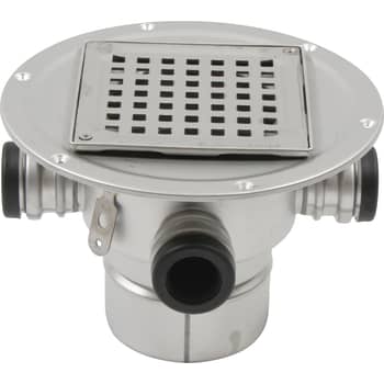 [153585316] BLÜCHER 110 mm afløbsskål til smøremembran, med studs, lodret