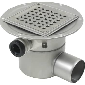 [153587313] BLÜCHER 75 mm afløbsskål t/smøremembran, m/studs, vandret, flex