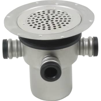 [153612216] BLÜCHER 110 mm afløbsskål til vinyl, med studs, lodret