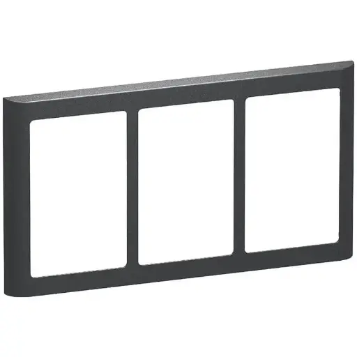 [1017056871] LK Fuga ramme SOFT 63 3x1½m - koksgrå