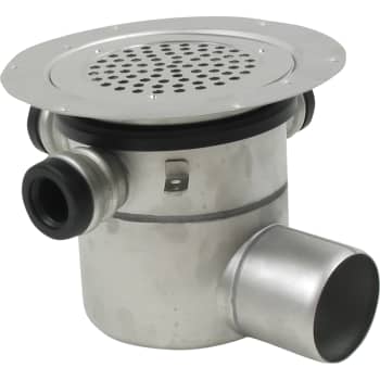[153614213] BLÜCHER 75 mm afløbsskål til vinyl, med studs, vandret