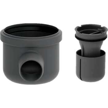 [155032212] Unidrain 50 mm hjørneudløb med vandlås, uden studs, vandret