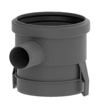 [155039400] Unidrain 95 mm forhøjerstykke med studs til Unidrain hjørneudløb