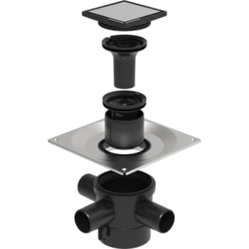 [155100826] UNIDRAIN Sampak2 HighLine Custom kvadratisk afløB Custom 10x10mm
