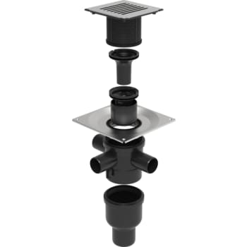 [155100846] UNIDRAIN Sampak4 ClassicLine kvadratisk afløb Column rist 15x15