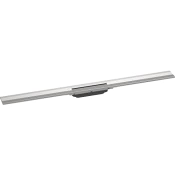 [155481760] Hansgrohe RainDrain Flex afløbsrende 1000mm kappesæt vægmont/kan afkortes, børstet rustfrit stål