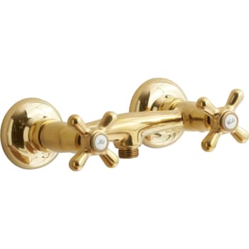 [725774105] Lavabo Retro 2-grebs brusearmatur messing