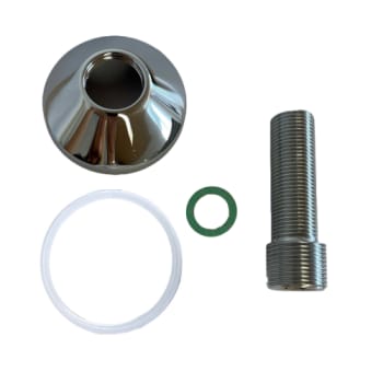[728221104] Tilslutningsstykke ½”x ¾” x 80mm RØDGODS (forniklet) - ¾” ro