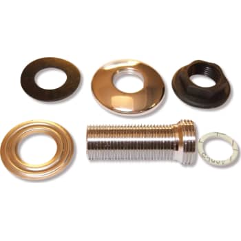 [728227004] Tilgangsstykke ligeløbende 3/4"-1/2" 60 mm med roset