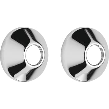 [728921604] Damixa roset rund krom 2 stk.