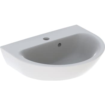 [622903000] GEBERIT håndvask 500x400x173mm hh midt m/overl  porcelæn  white