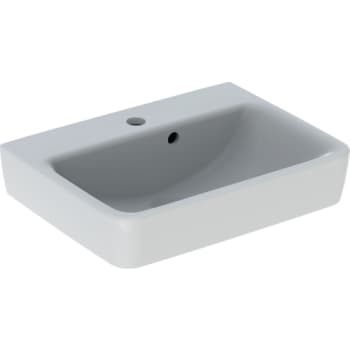 [622943000] GEBERIT håndvask 500x380x165mm hh midt m/overl  porcelæn  white