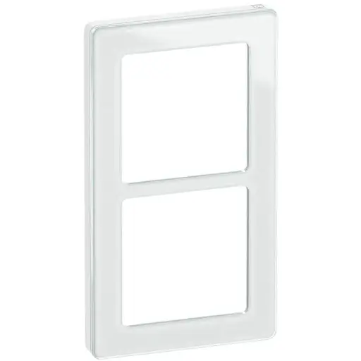 [1017057171] LK Fuga ramme PURE 66 glas 2x1m - hvid
