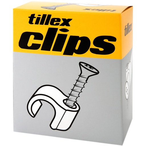 [8339343621] Skrue clips 18-22 40mm skruelængde hvid - pr. stk.