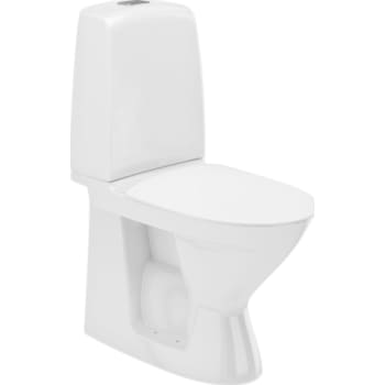 [601051200] Ifö Spira Rimfree gulvstående toilet med lukket S-lås, 4/2 liter