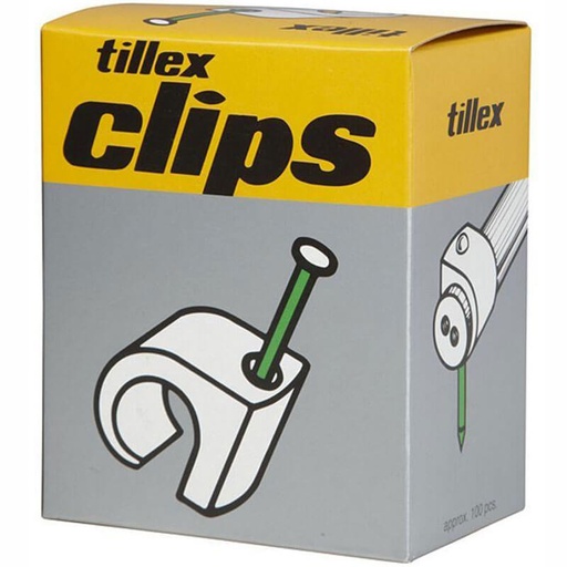 [8339345069] Clips 3-5 20mm sømlængde hvid - 100 stk.