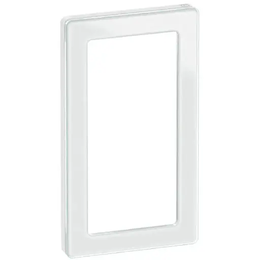 [1017057252] LK Fuga ramme PURE 66 glas 2m - hvid