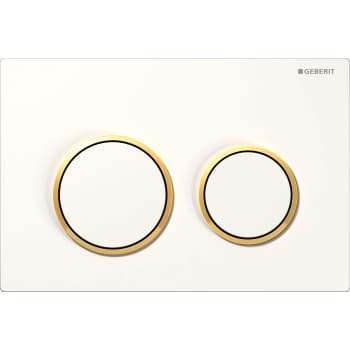 [617092219] Betjeningsplade Omega 20, hvid/guld/hvid