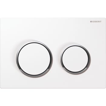 [617092230] Betjeningsplade Omega 20, hvid/krom/hvid